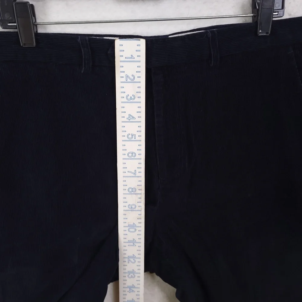 Lauren Ralph Lauren Corduroy Pants Mens 34x32 Fits 36x30 Blue Straight Leg